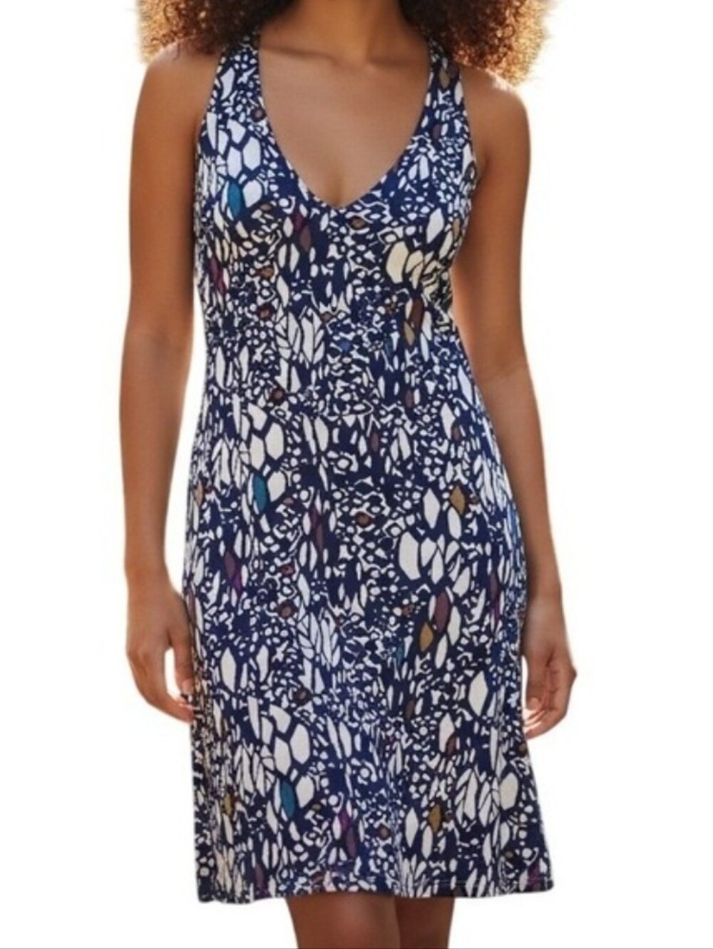 Chic Colorful Anthropologie Patterned Mini Dress